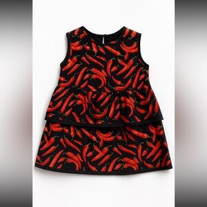 Chili Pepper Print Tunic and Pants Set